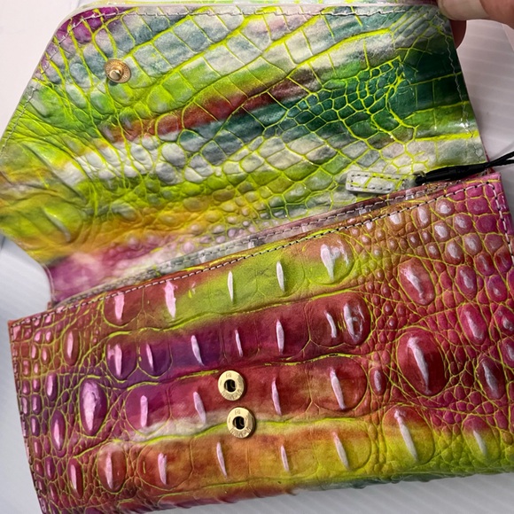 BRAHMIN VERONICA Genuine CrocEmbossed Leather Trifold Envelope Wallet - Picture 12 of 15